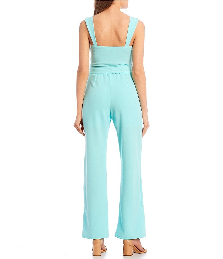 Coco + Jaimeson Strapless Elastic-Waist Laser-Cut Embroidered Knit Jumpsuit