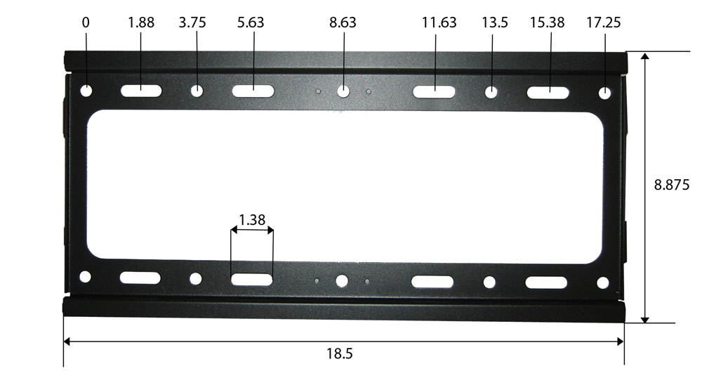 Impact Mounts
SLIM FIXED FLAT TV WALL MOUNT BRACKET FOR LCD LED PLASMA TVS 24-50" (IM2652)