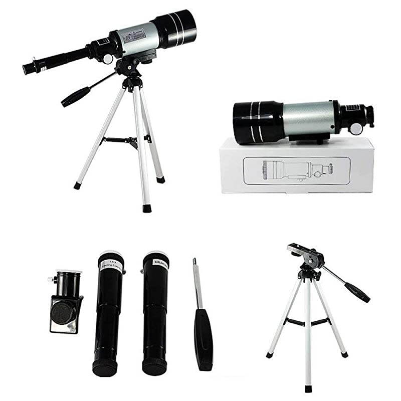 Professional Space Astronomical Monocular Telescope with Barlow Lens Eyepiece and Tripod and Moon Filter