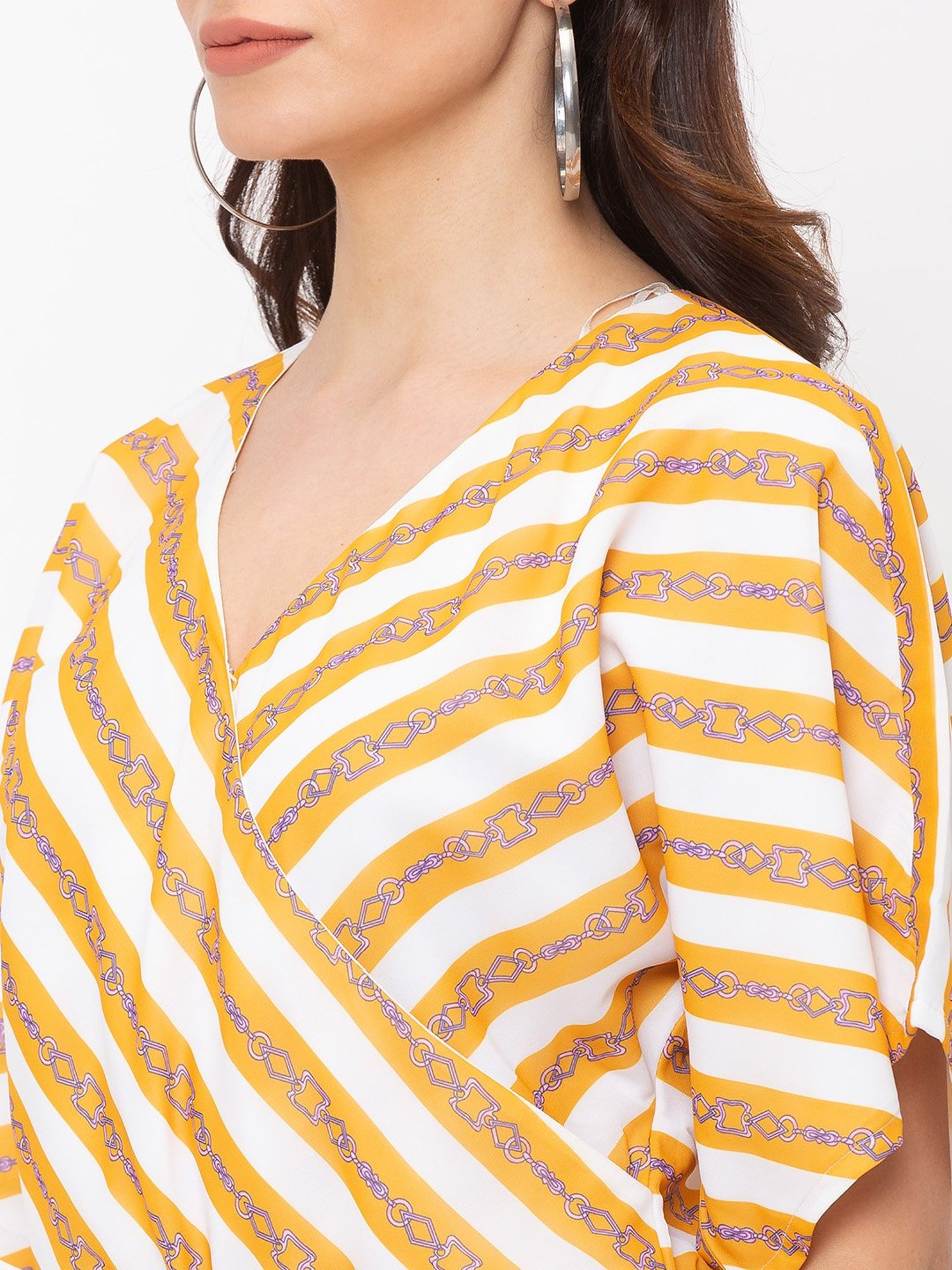 ITI Yellow & White Striped Jumpsuit