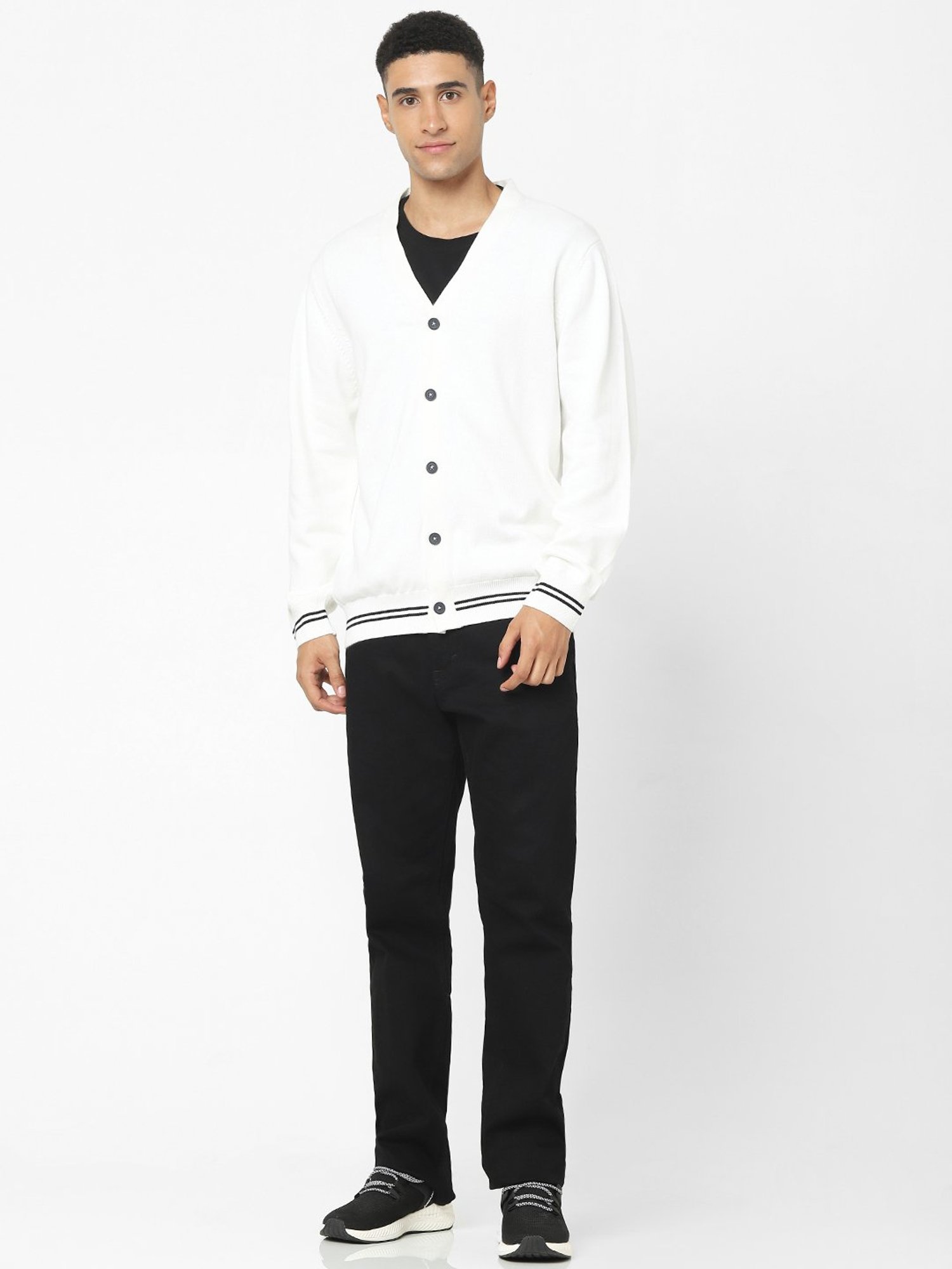 Duke Wine Self Striped Sweater