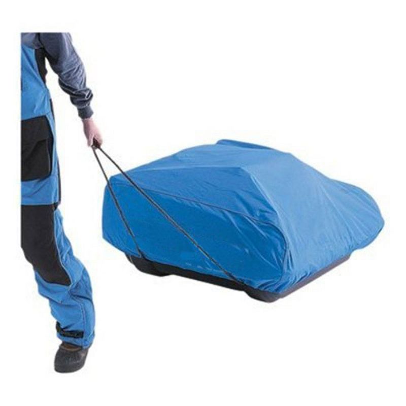 CLAM 8792 Ice Fishing Tent Fish Trap Shelter Travel Cover for Nanook, Nanook XL, Guide, Blazer, or Medium Nordic Sled Models, Blue