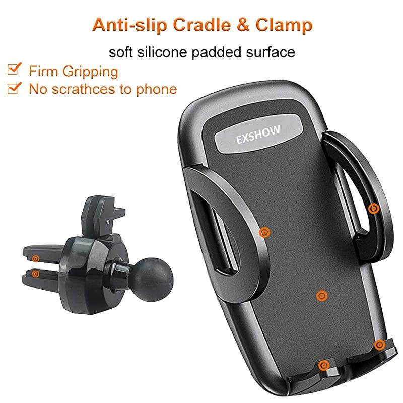 Holder for Car Air Vent Clip Full Adjustable Car Vent Mount with Easy Operation for i11 Xs Max Xr X 8 8 Plus 7s 7 6 6S Samsung HTC Honor LG Motorola and More