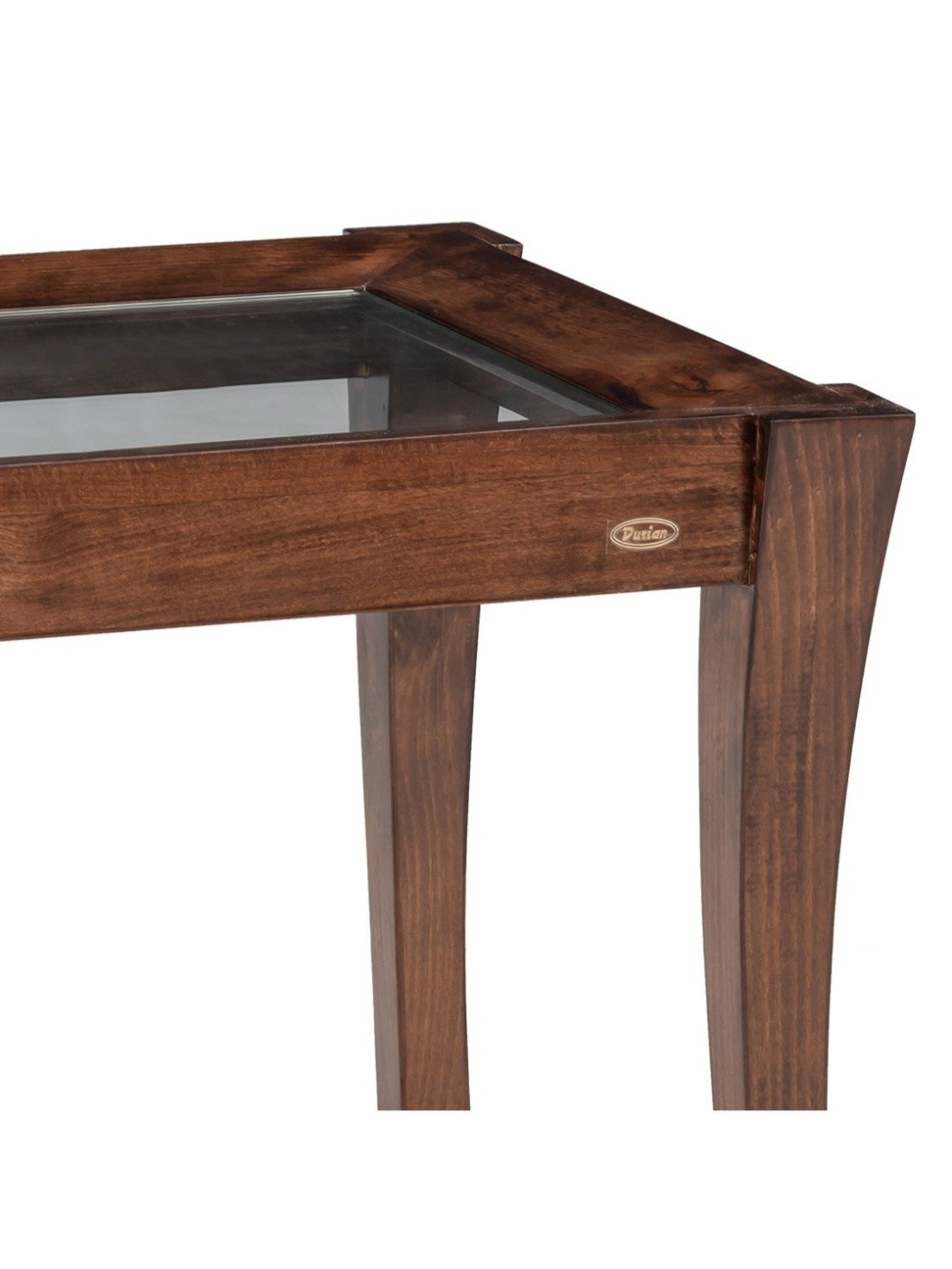Durian Cameron Walnut Brown Solid Wood Side & End Table in Walnut Finish