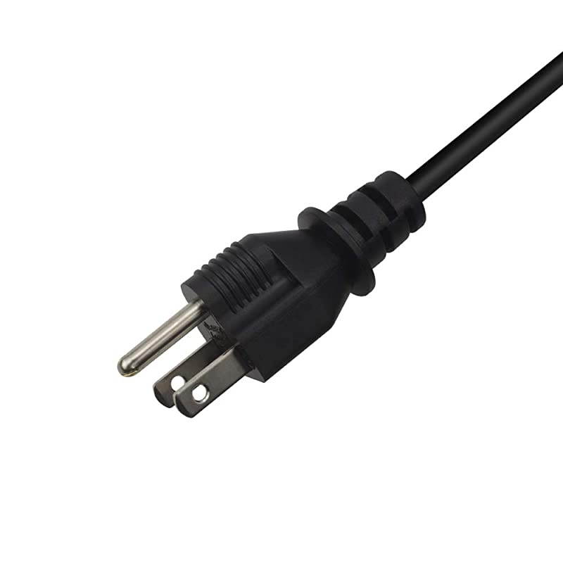 Universal Power Cord 6 Feet Power Cable for Personal Computer PC Monitor Smart TV Printer Power Supply Replacement 3 Prong NEMA 515P to IEC320C13 7A 125V Extension Cable