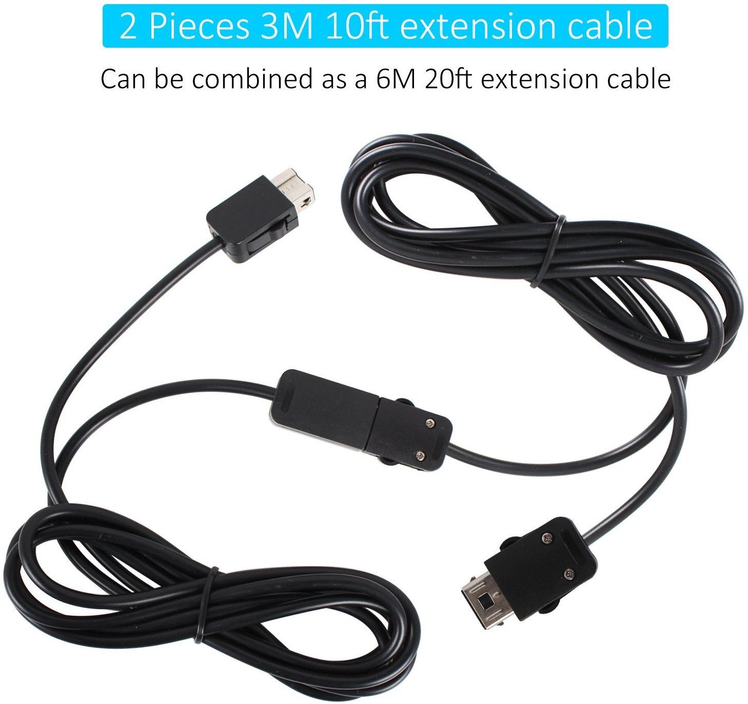 Extension Cable for Nintendo NES Classic Mini Edition Controller, Cord Extender for WII Remote & WII Nunchuck&nbsp;-9.84 Ft