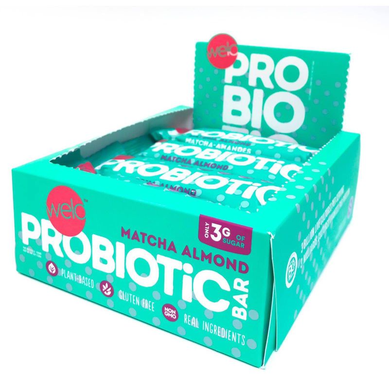 Welo Probiotic Bar - Matcha Almond - 12ct