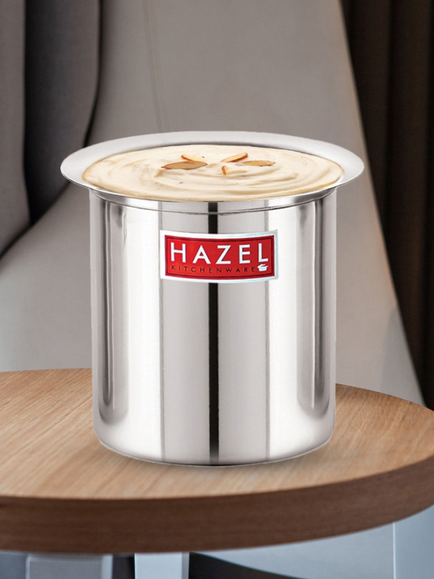 HAZEL Silver Stainless Steel Milk Boiler Container (3500 ML)