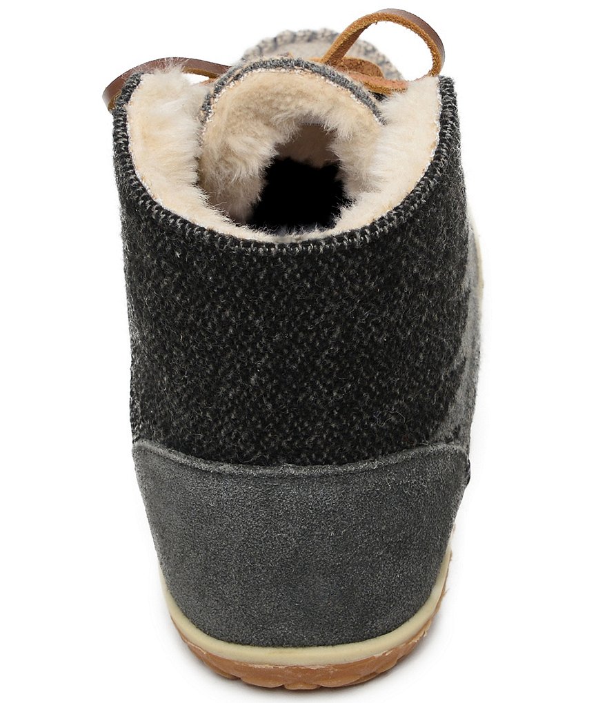 Minnetonka Torrey Tribal Knit Lace-Up Ankle Booties