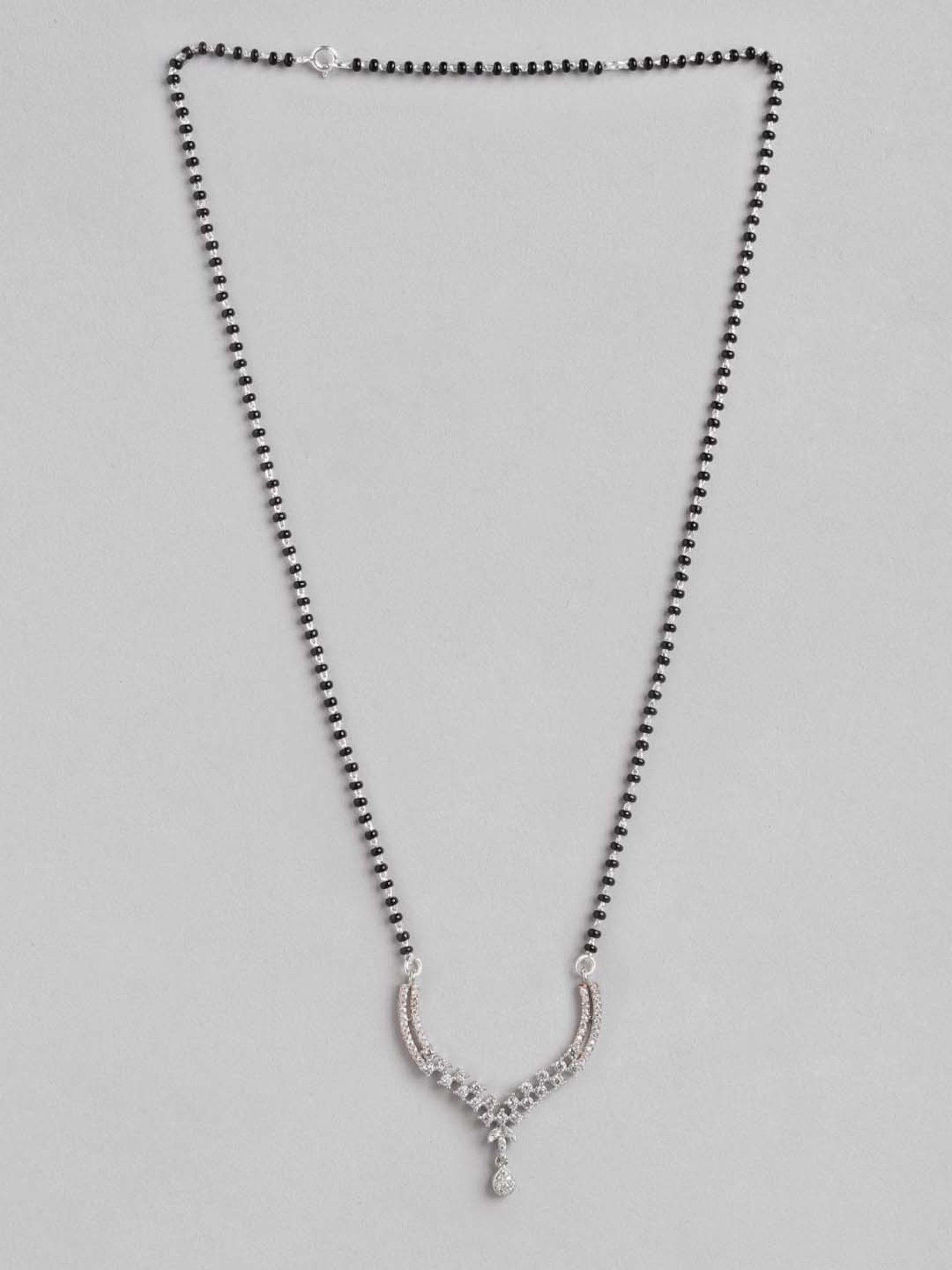 Zavya 925 Silver Dual Tone Radiance CZ Mangalsutra for Women