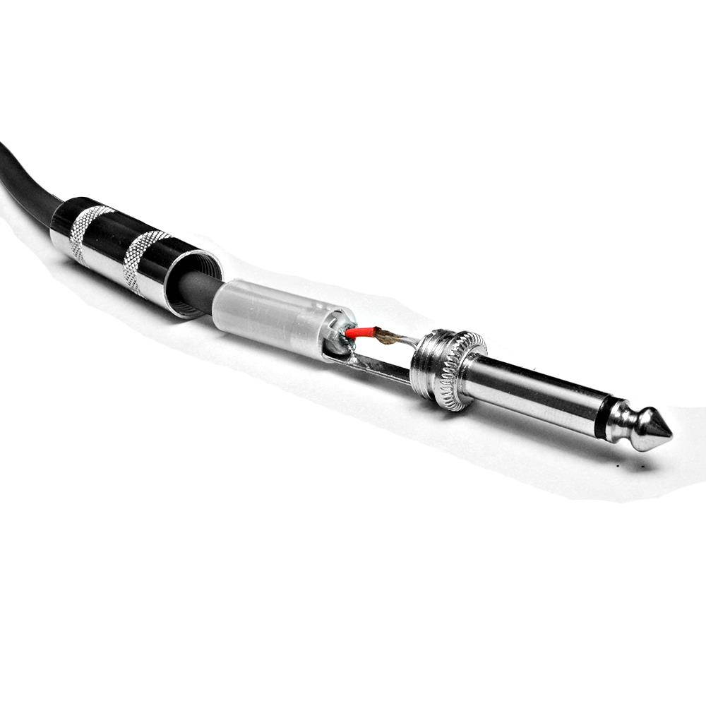 Seismic Audio - SASTSX-2White - 2 Foot White 1/4 Inch TS Patch Cables- 2' Professional Audio Unbalanced 1/4" Patch Cord