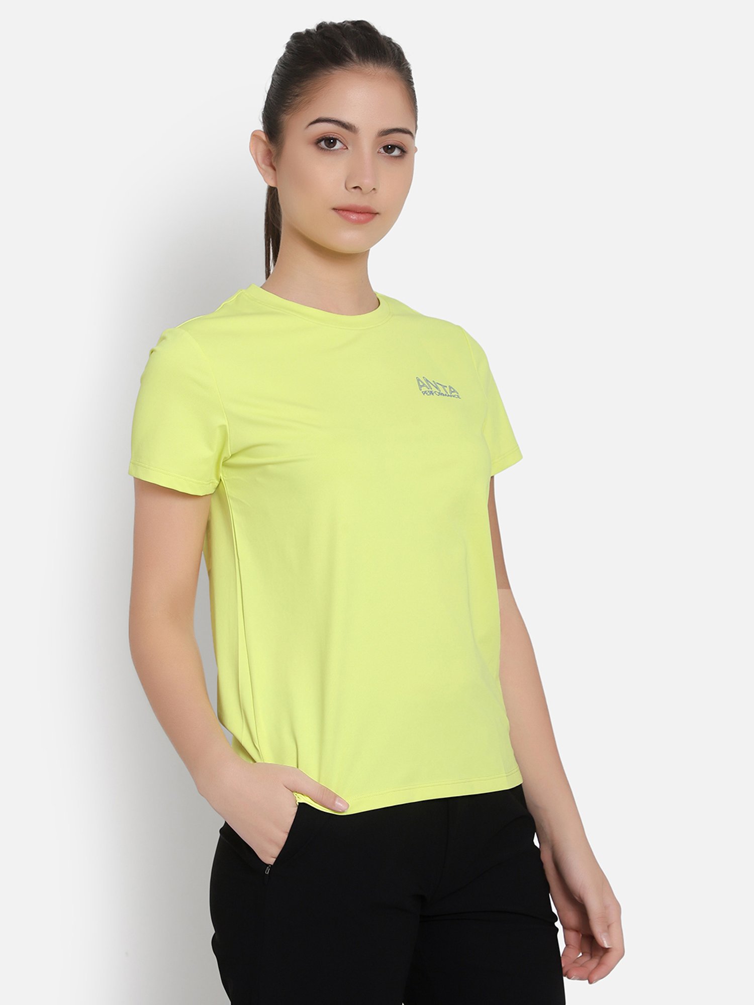 Anta Green Regular Fit Sports T-Shirt