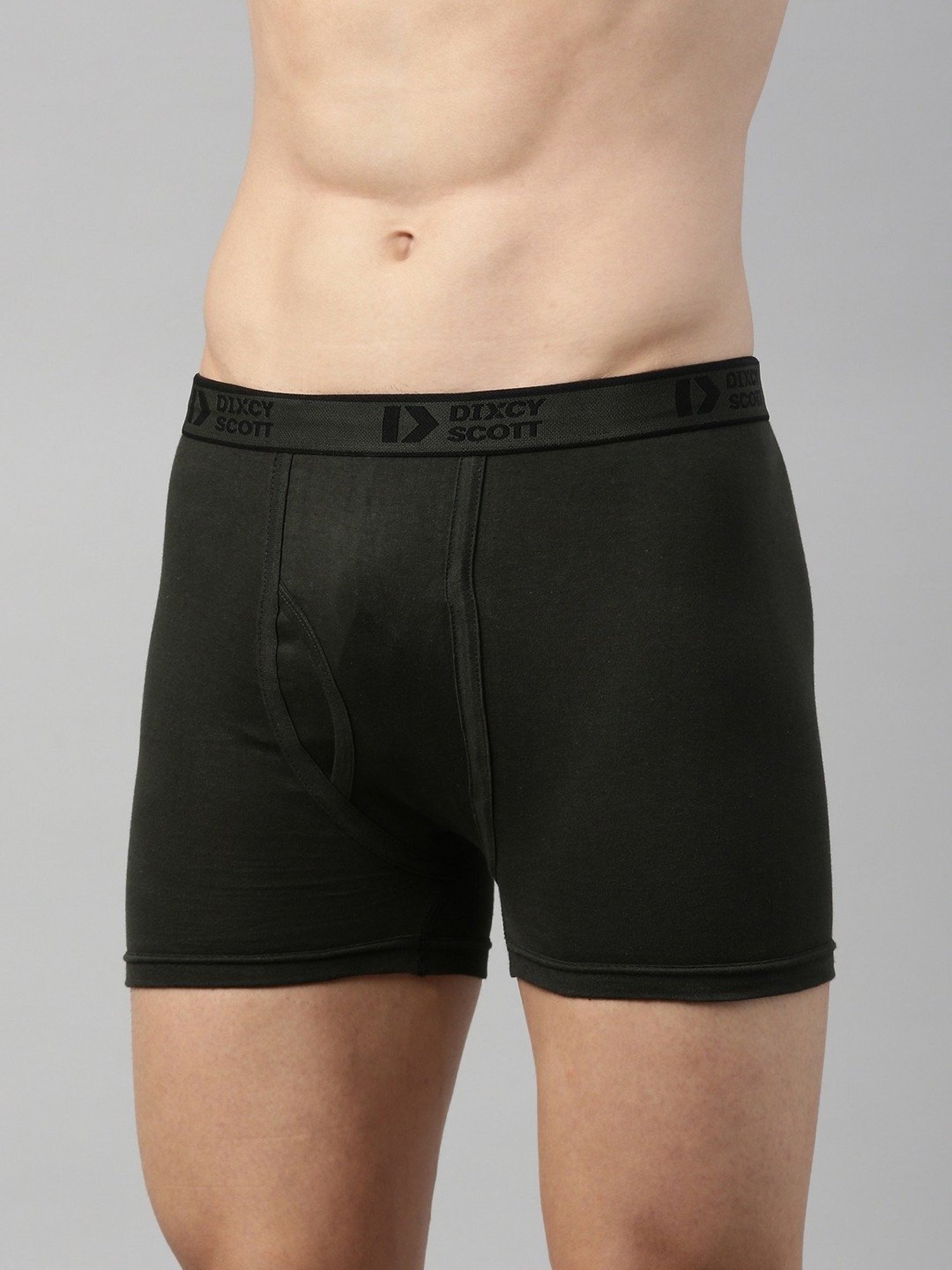 Dixcy Scott Originals Olive Cotton Regular Fit Trunks