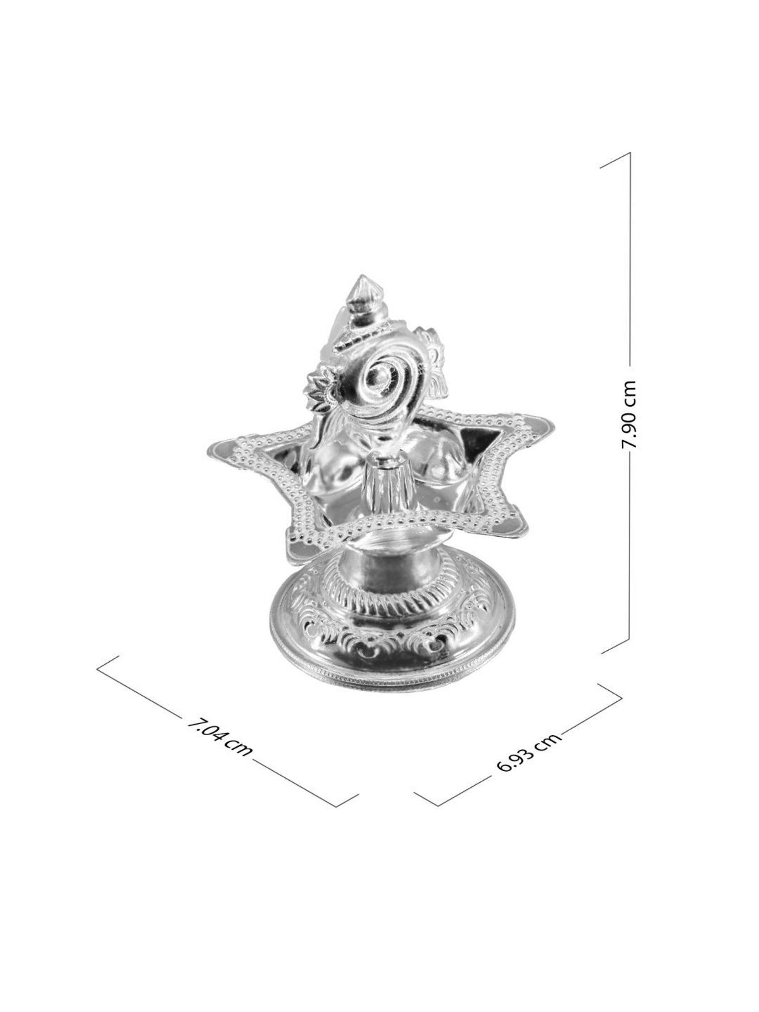 Sri Jagdamba Pearls 0.8 Silver Vishnu Idol