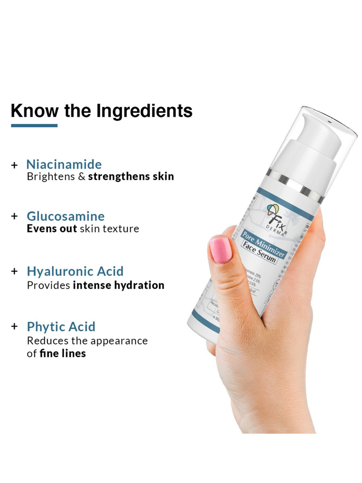 Fixderma Pore Minimizer Face Serum for Men & Women - 30 gm