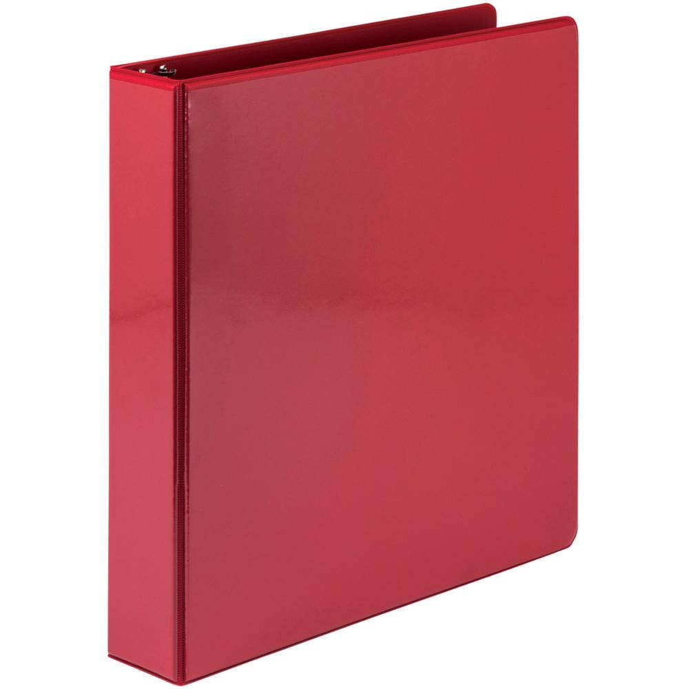 Samsill View Binder Round Ring 1-1/2" Capacity 11"x8-1/2" Red 18553