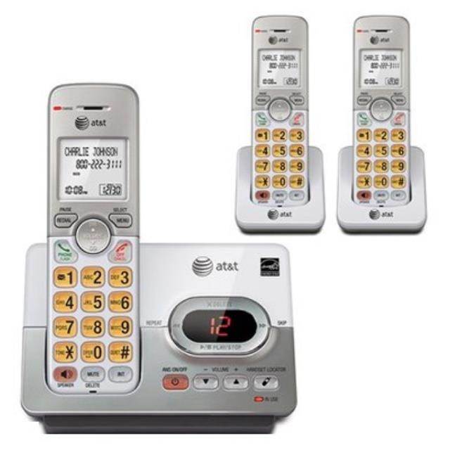 ATT EL52303 3 Handset Cordless Phone with Digital Answering System - DECT 6.0