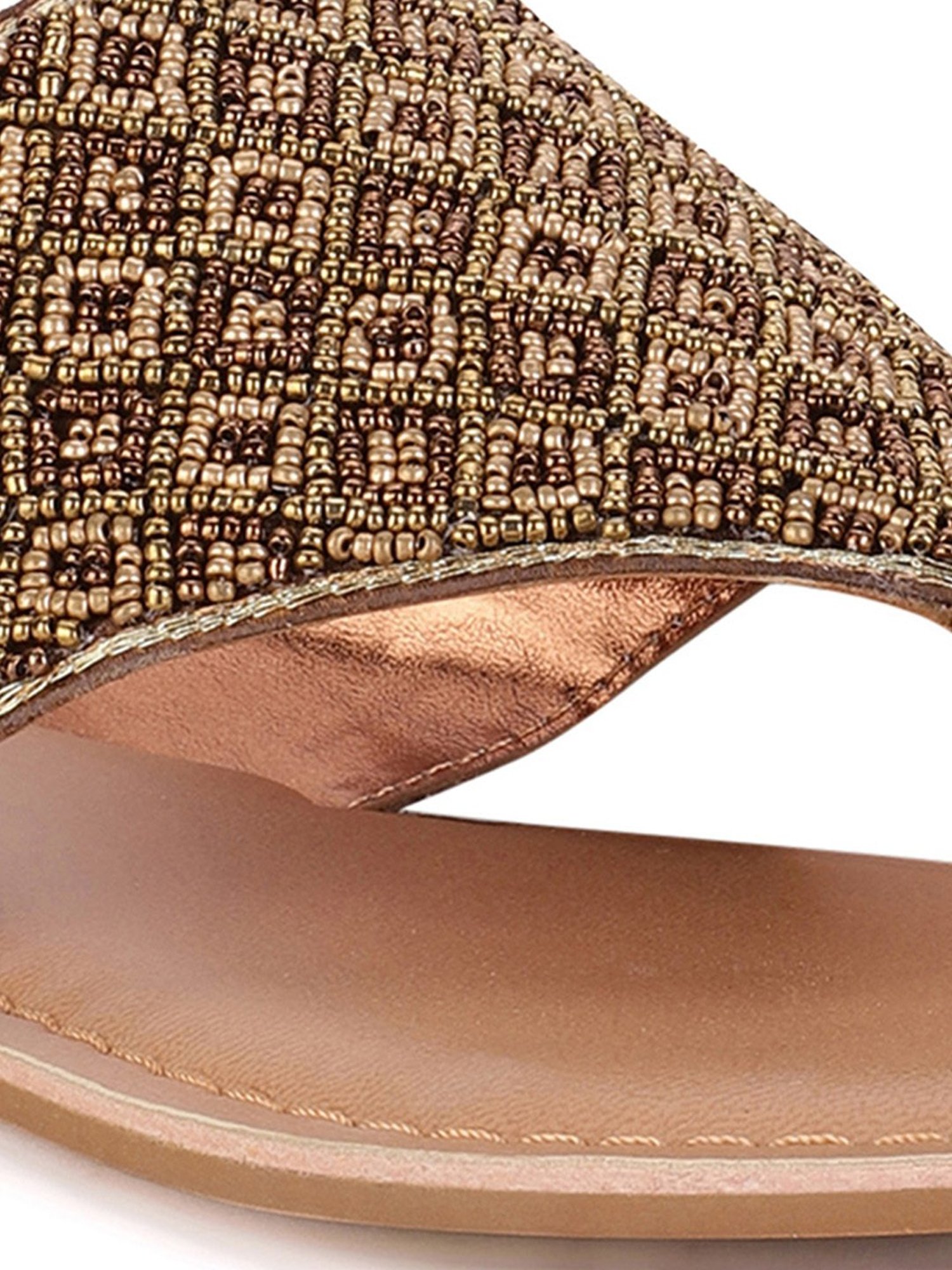 Truffle Collection Women's Golden Flat Ballets