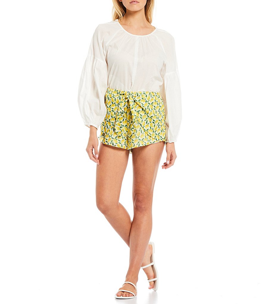 Cloth & Stone Button Side Coordinating Shorts