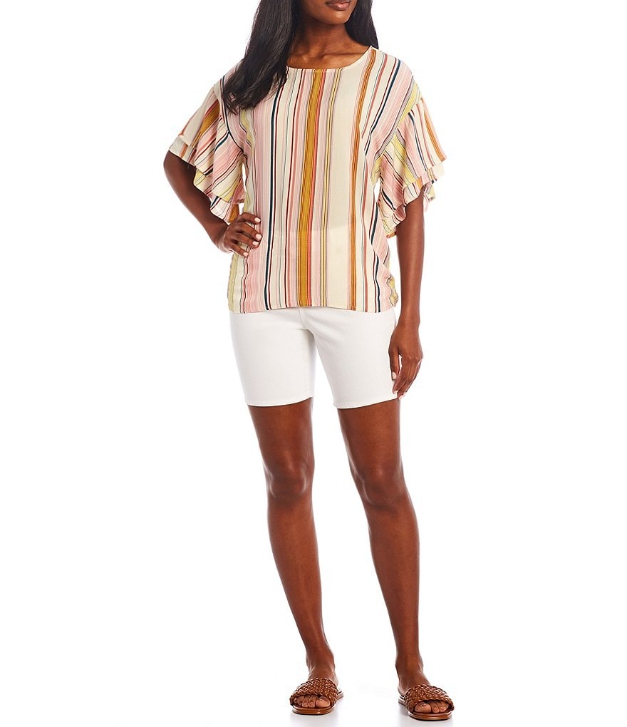 Code Bleu Chelsea Exposed Button Fly Shorts