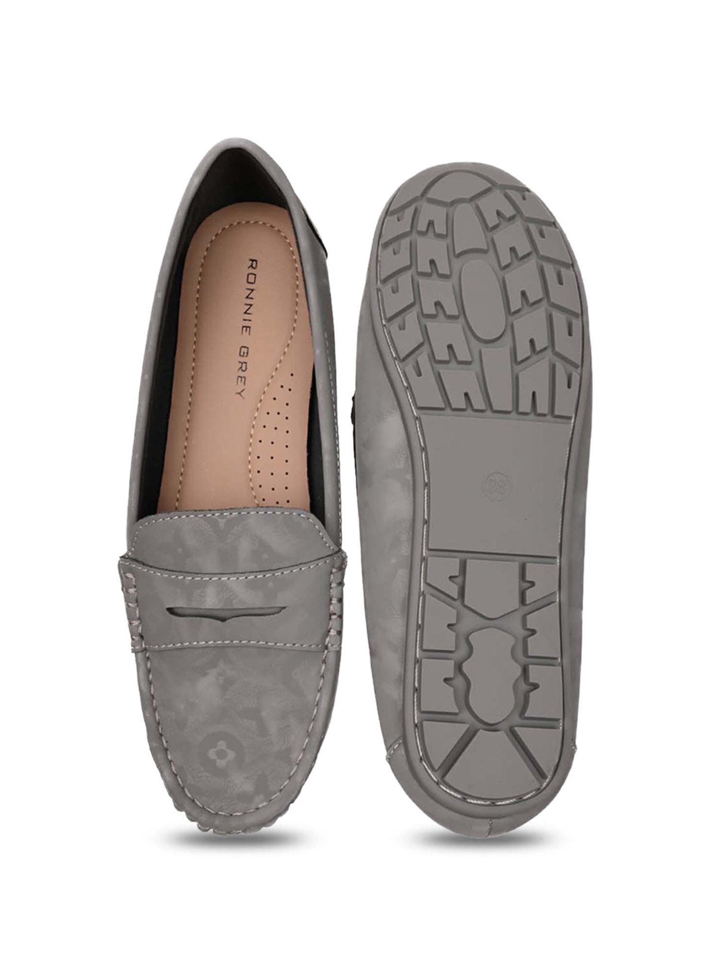 Ronnie Grey Women's Grey Casual Loafers