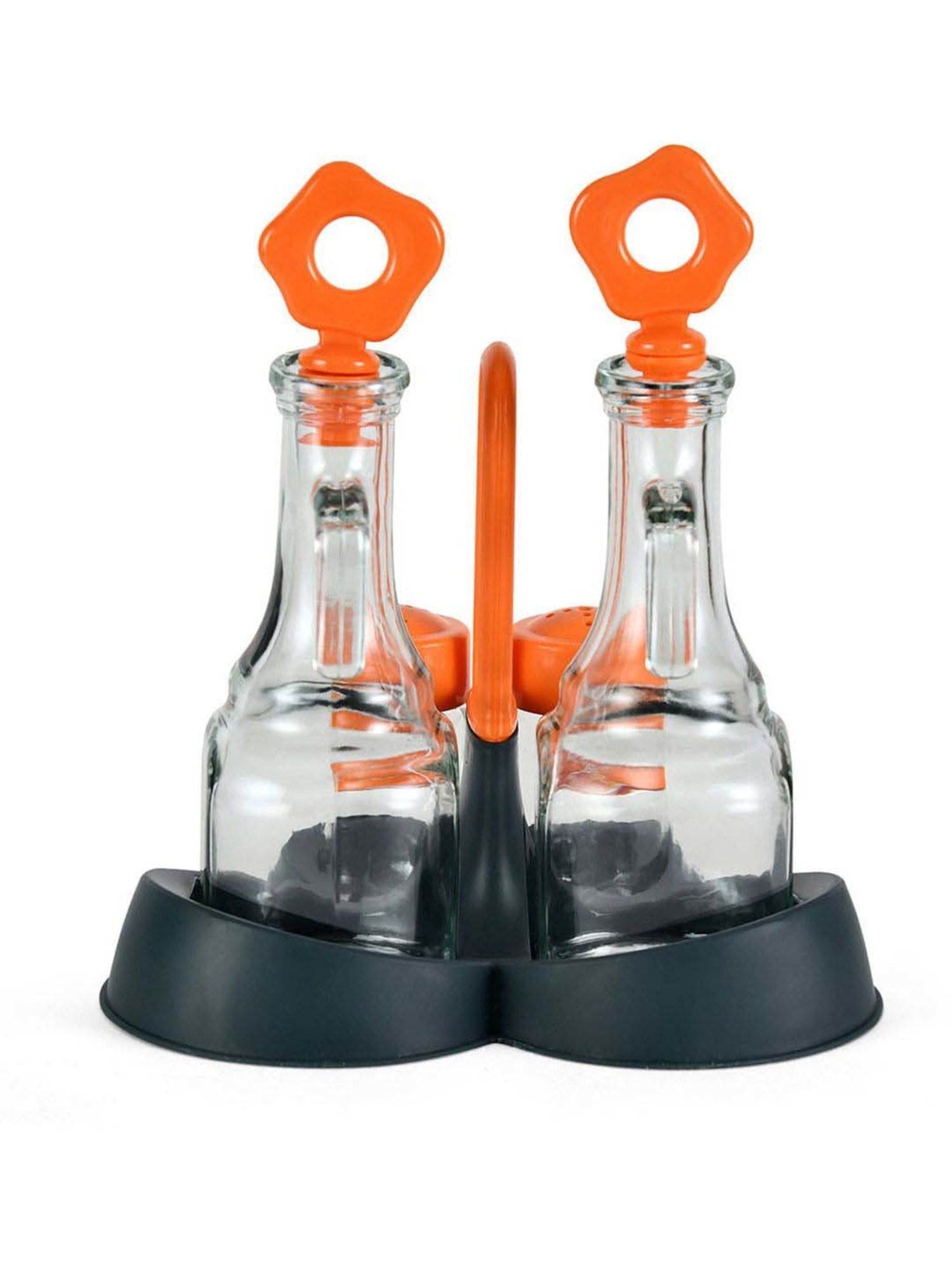 COLE & MASON White & Beige Ceramic Pourer - Set of 1