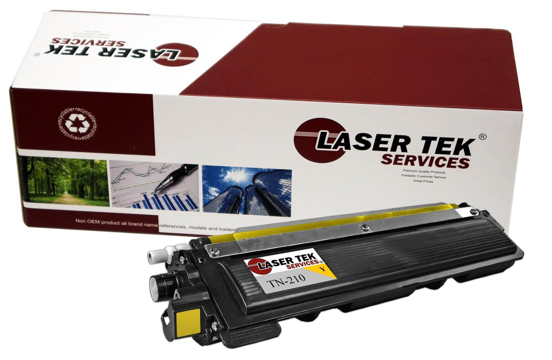 Laser Tek Services&reg; Brother TN210 (TN-210Y) Yellow Compatible Replacement Toner Cartridge