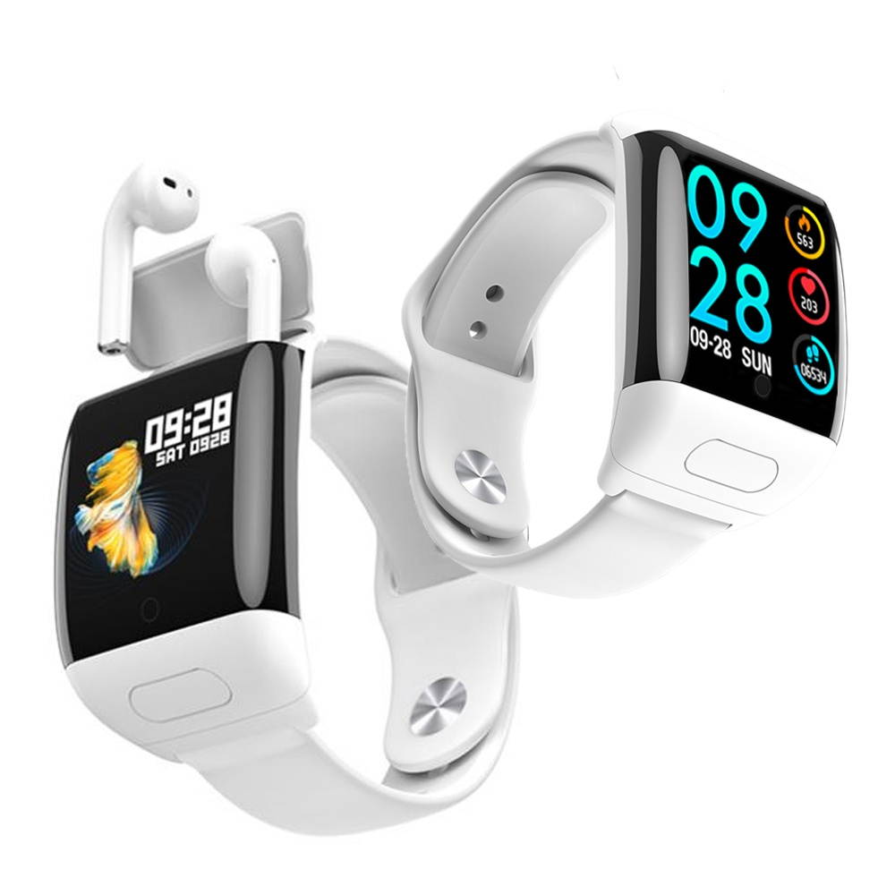 1.30-inch HD Universal M8 SmartWatch + TWS Earbuds (Fitness Tracker + BPM + Blood Pressure/Oxygen (SPO2)