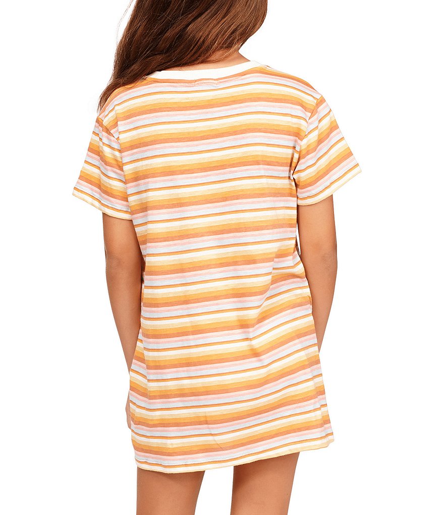 Billabong Little/Big Girls 5-14 Short Sleeve In The Shade T-Shirt Dress