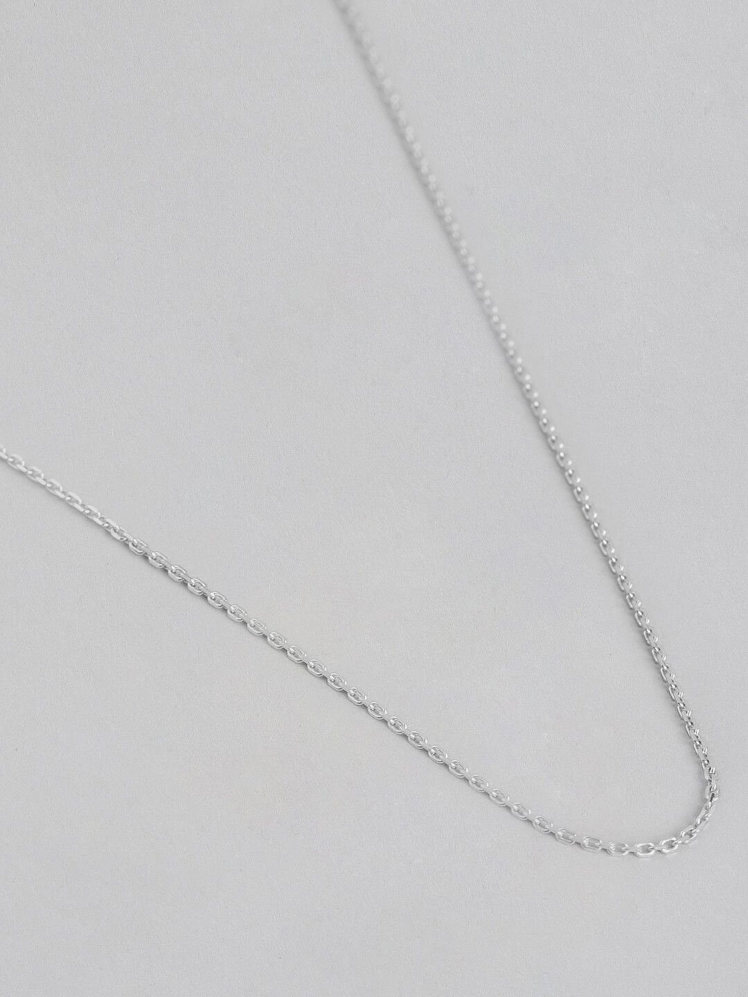 Zavya 92.5 Sterling Silver Rhodium-Plated Chain for Women