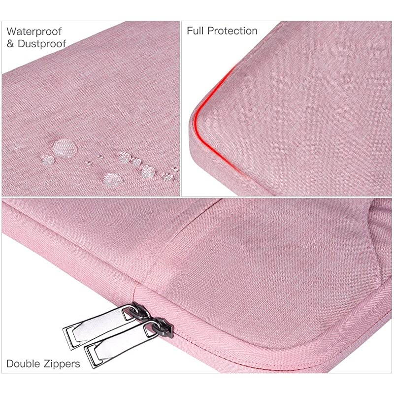 Inch Laptop Bag Sleeve for Women Ladies Travel Briefcase for Dell XPS 13 7390 Lenovo Chromebook C330 Acer Chromebook R11 Surface Pro XPro 7 123 Samsung HP ASUS Dell Chromebook CasePink