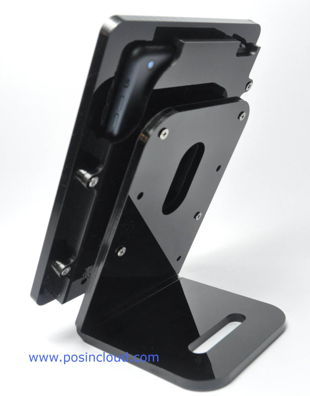 Clear iPad mini 4 desktop kit for PayPal, Amazon, PayAnywhere, ID Tech Shuttle card readers