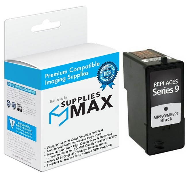 SuppliesMAX Replacement for Dell 926/V305/V305W Black Inkjet (Series 9) (592-10211)