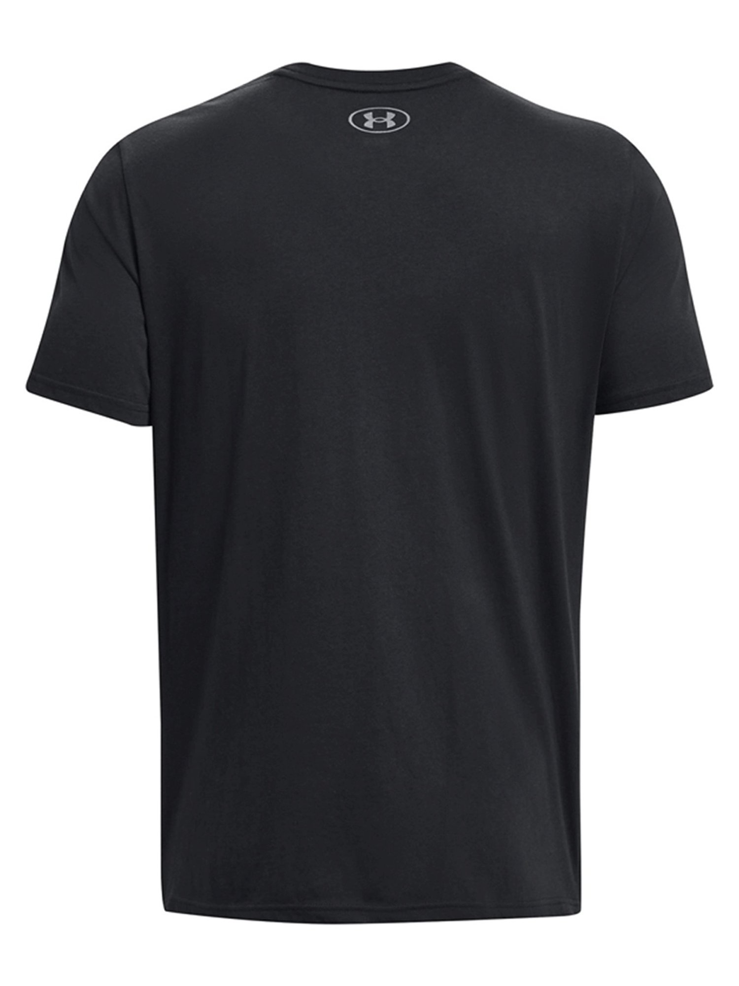 Under Armour Black Cotton Loose Fit Printed Sports T-Shirt