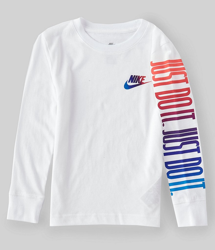 Nike Little Boys 2T-7 Long-Sleeve JDI Ombre Graphic Tee
