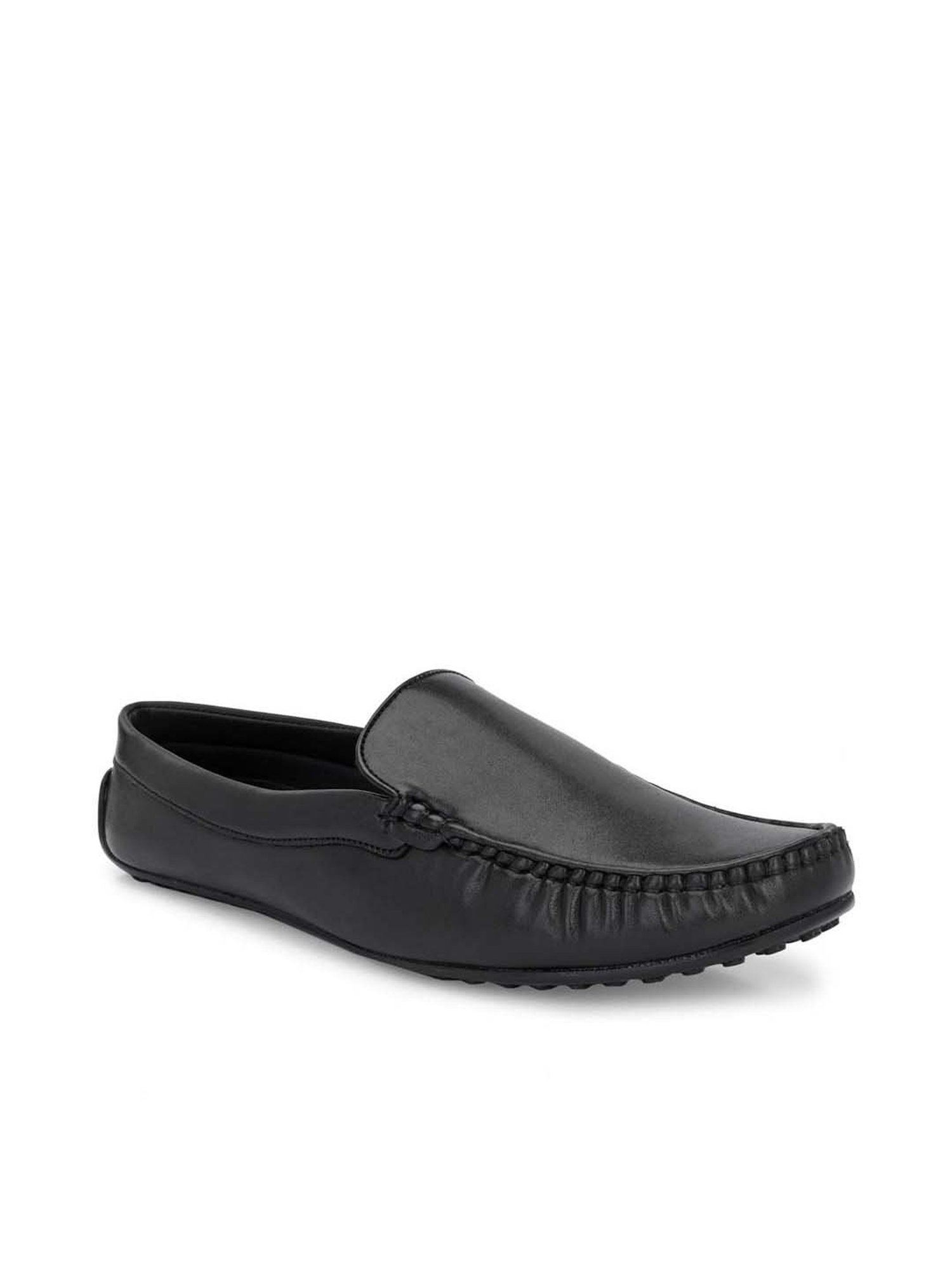 Eego Italy Men's Black Casual Loafers
