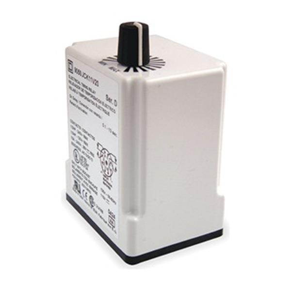 SQUARE D 9050JCK23V20 Time Delay Rlay,120VAC,10A,DPDT,0.6 sec.
