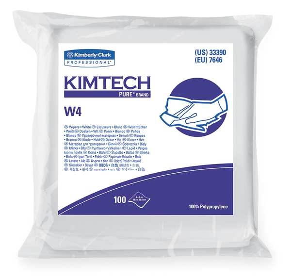 KIMTECH 33330 Critic Task Wipe AntiStat DbleBag WHT Dispos 500/Cs