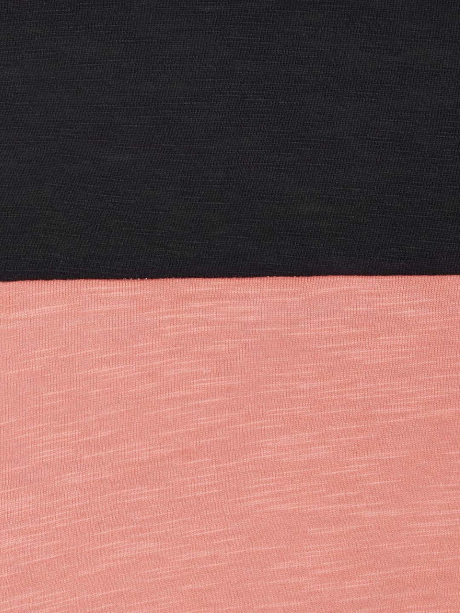 Ajile by Pantaloons Coral & White Cotton Color-Block Sports Top