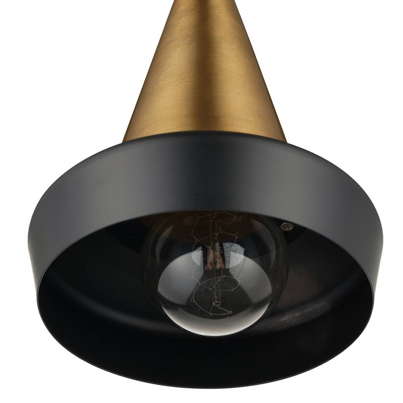 1-Light Monte Plug-In or Hardwire Pendant Matte Black - Globe Electric