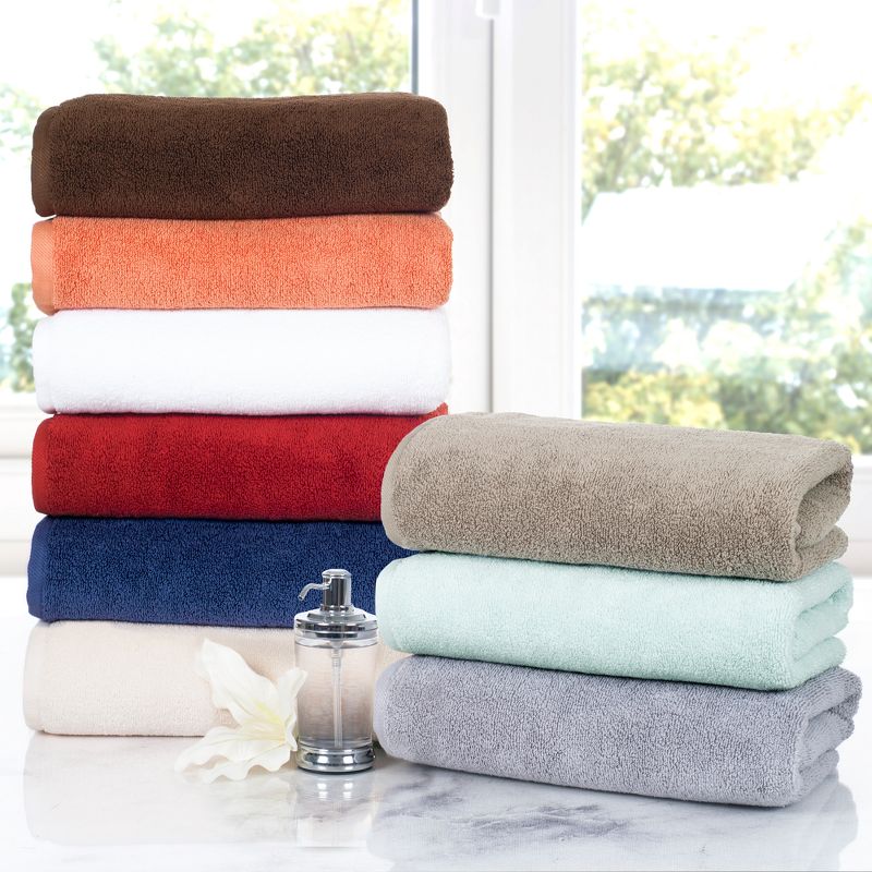 6pc Solid Bath Towels And Washcloths Ivory - Yorkshire Home