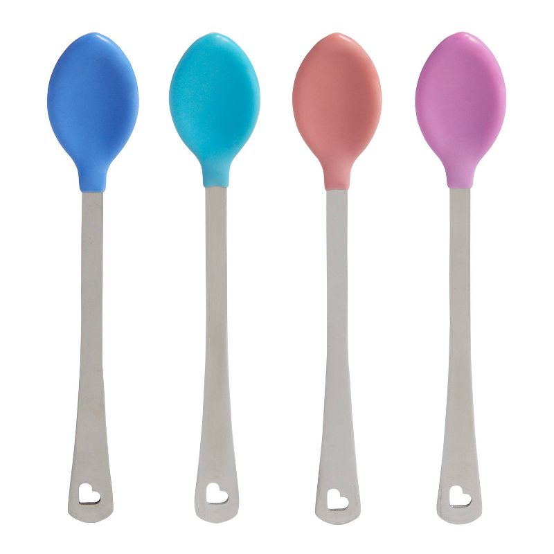 Nuby 2pk Dipeez Spoon - Pink/Aqua