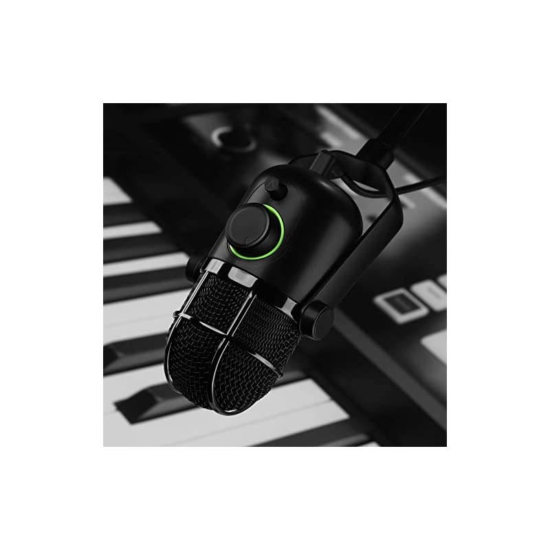 MDRILL Dome Professional USB Studio Condenser Microphone for ChattingSkypeYouTubeRecordingGamingPodcasting for iMac PC Laptop Desktop Windows Computer Black