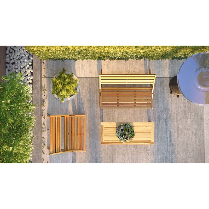 Verso Wooden Folding Bench - Balkene Home