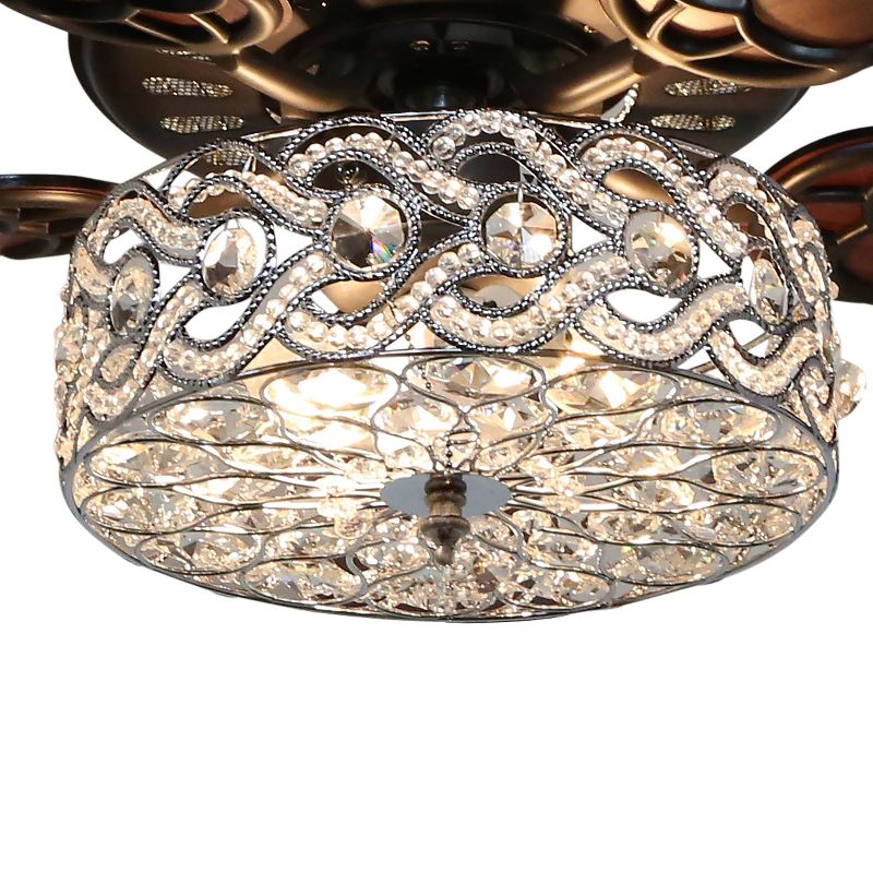 52" Casa Vieja Modern Rustic 3 Blade Ceiling Fan with Remote Brushed Nickel Natural Wood House Bedroom Living Room Home Kitchen