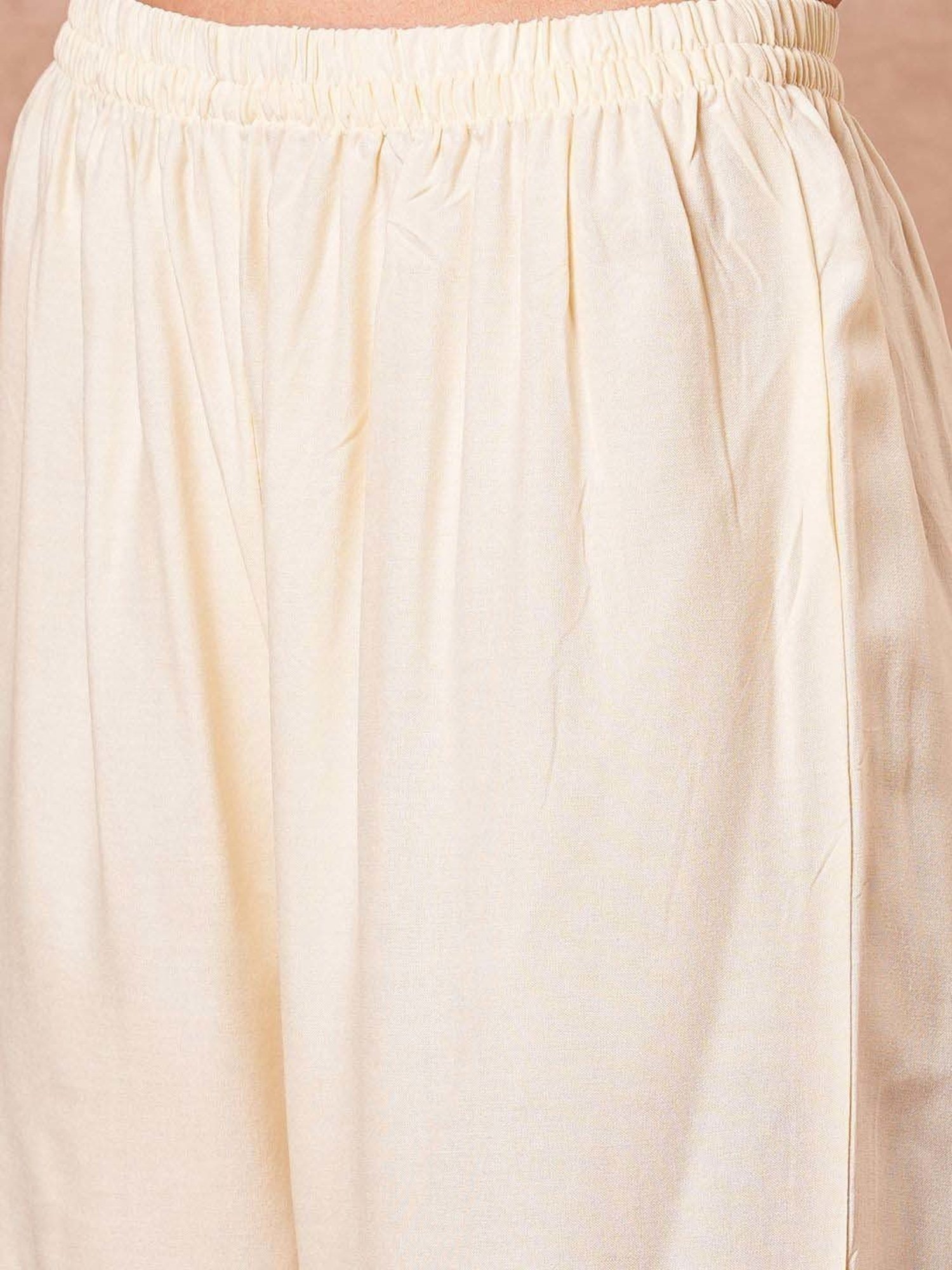 Fashor Navy & White Cotton Printed Kurta & Palazzo Set