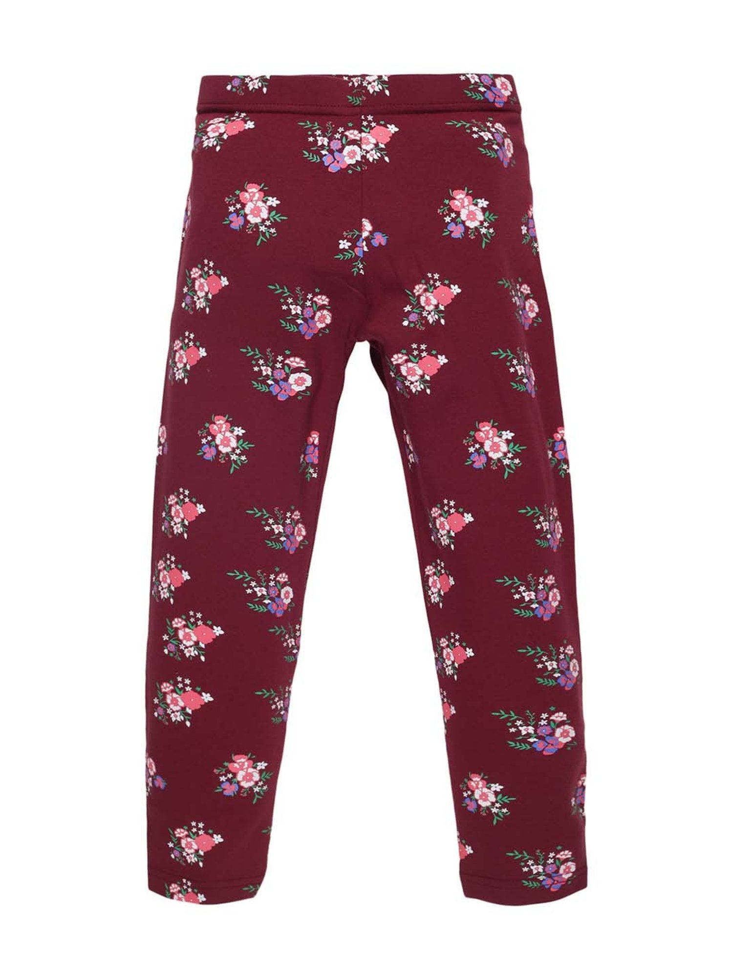 Jockey Kids White & Black Cotton Striped Leggings