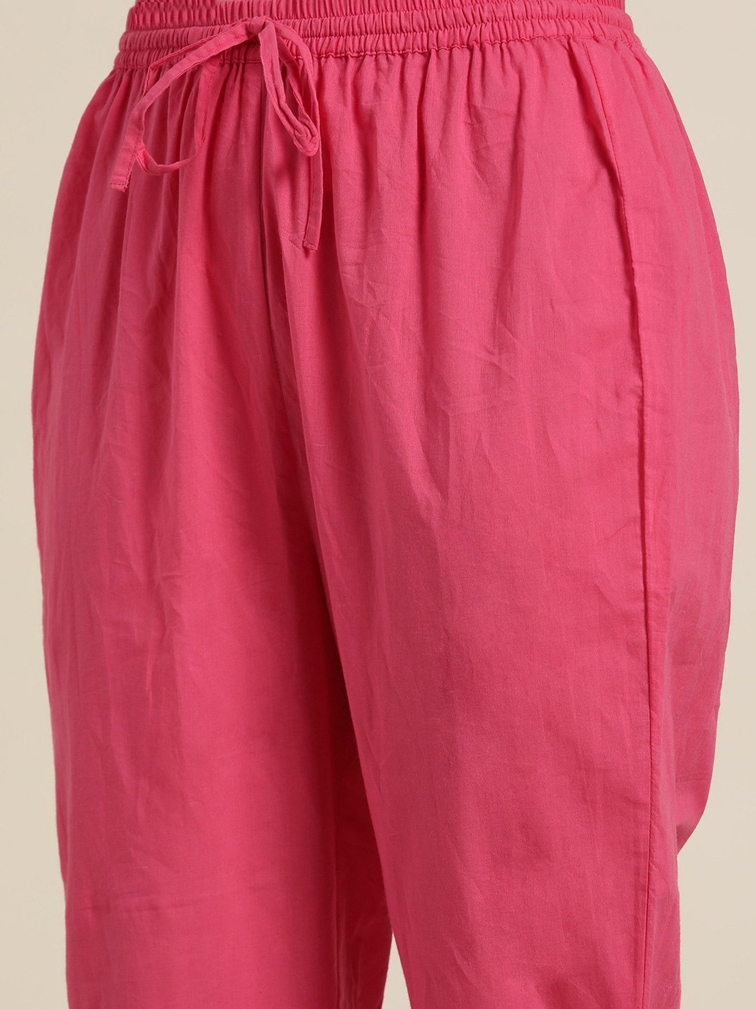 Rain and Rainbow Pink Floral Print Kurta With Pant & Dupatta