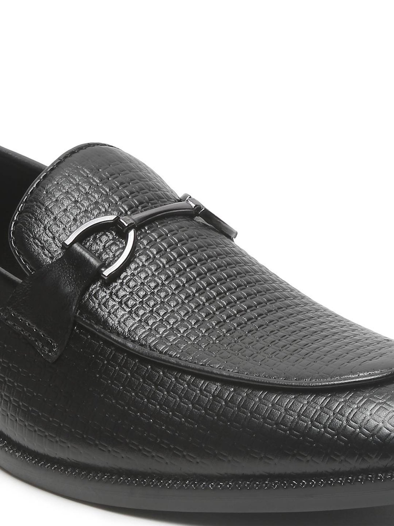 Teakwood Leathers Men's Black Casual Loafers