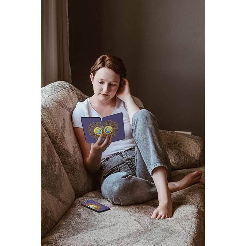 Painting Case for Allnew Kindle Paperwhite 10th Gen 2018 Release onlyWill Not fit Prior Gen Kindle Devices Star Moon Totem